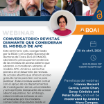 Conversatorio: Revistas diamante que consideran el modelo de APC